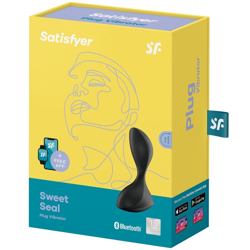 Satisfyer - Plug Anal Vibrant Connecté Sweet Seal - Noir