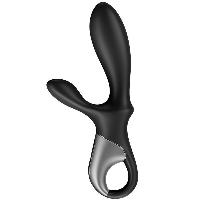 Satisfyer - Stimulateur Coudé Chauffant et Connecté Heat Climax - Noir