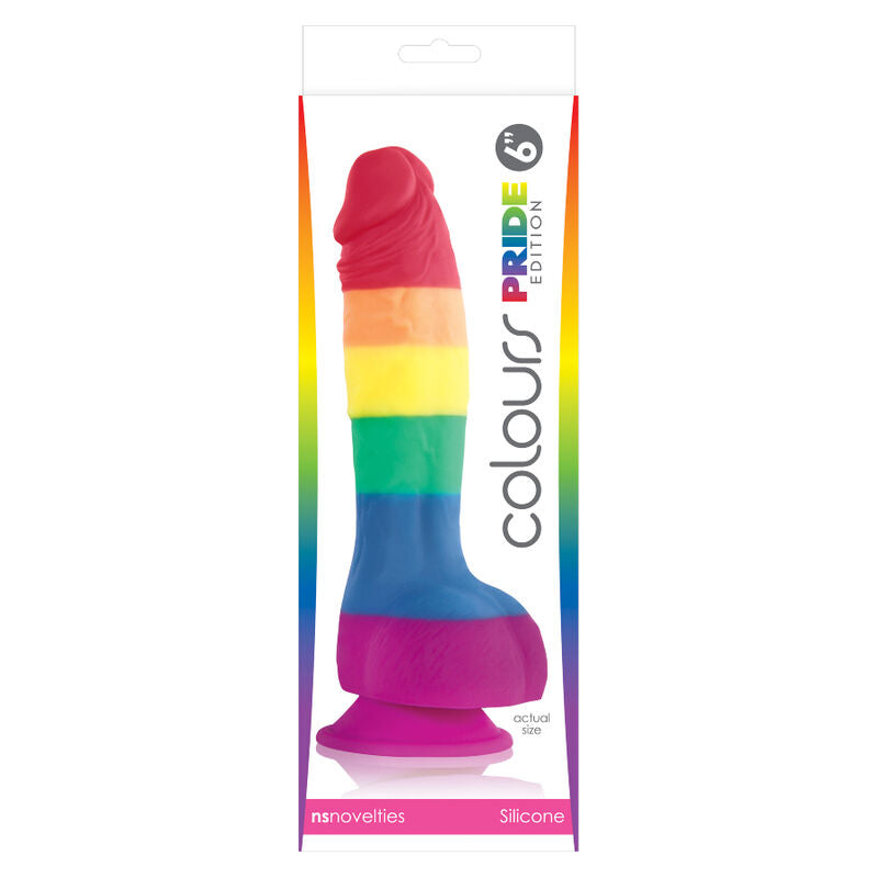 NS Novelties - Gode Ventouse Réaliste Couleur Pride / 15 cm