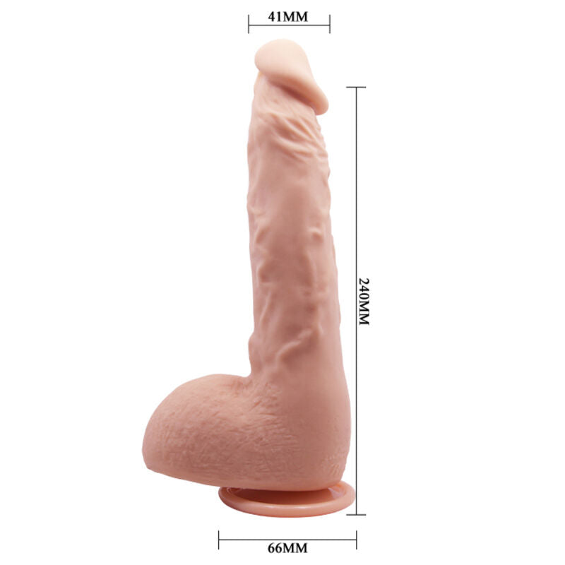 Baile - Gode XXL avec Ventouse Réaliste Jason - 24 cm