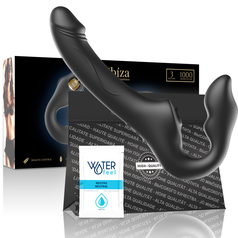 Vibrateur Sans Harnais Ibiza Télécommandé 3 Moteurs - Ibiza
