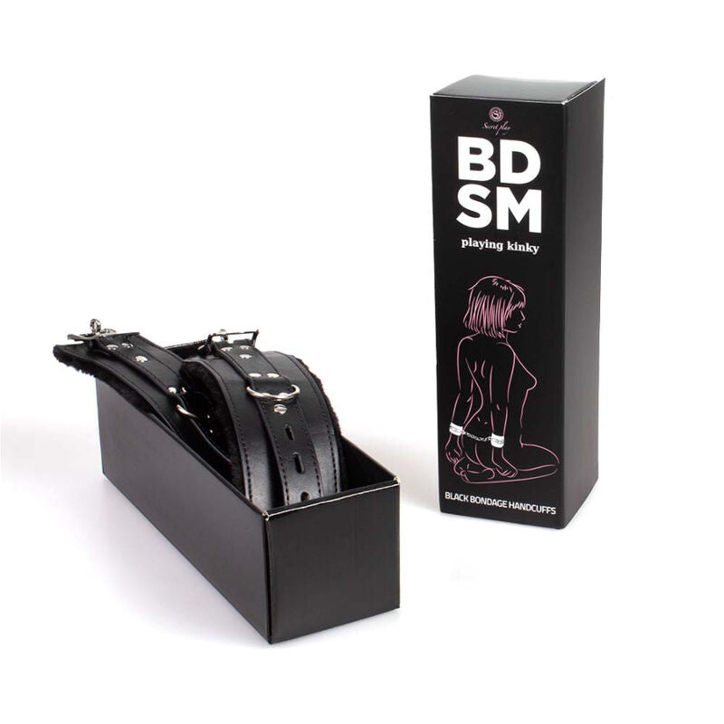 Secret Play - Menottes de Bondage BDSM - Noir