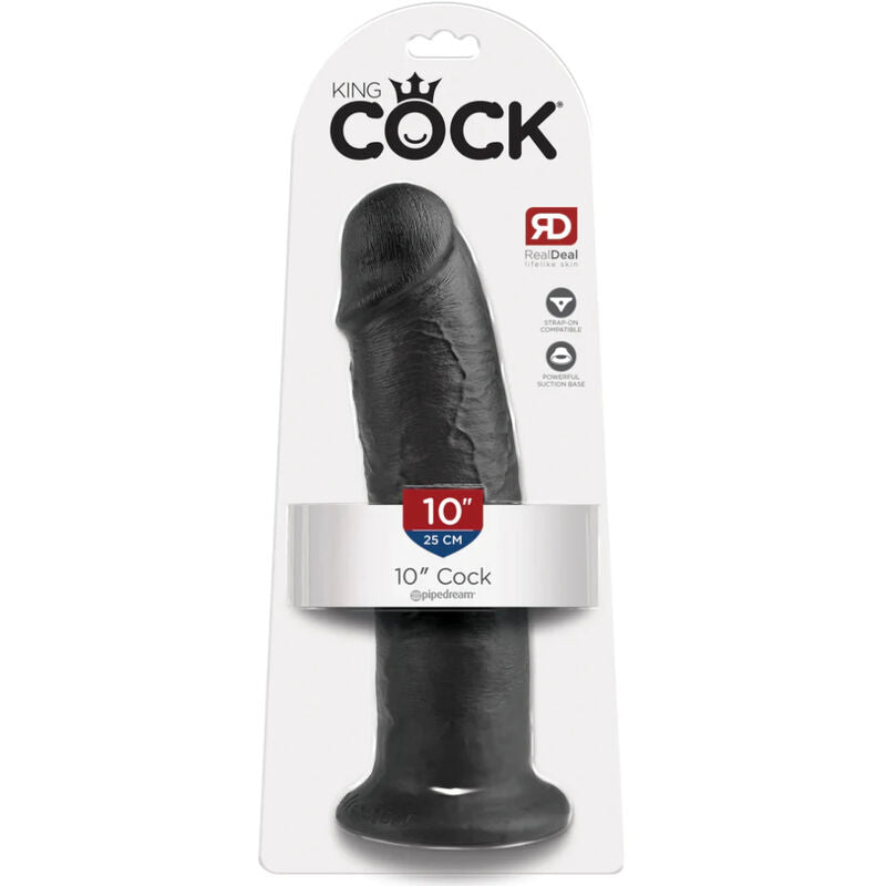 King cock - 10 gode noir 25 cm