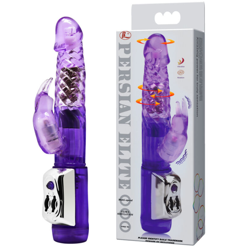 Baile Vibro rabbit avec billes rotatives Persinal Elite Violet