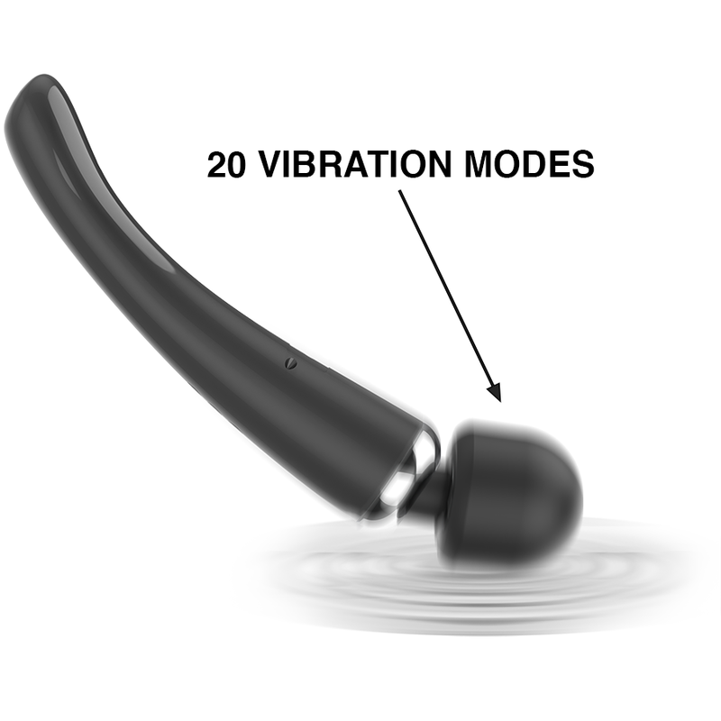 Naomi wand - Masseur wand - 20 vitesses de vibration - Noir