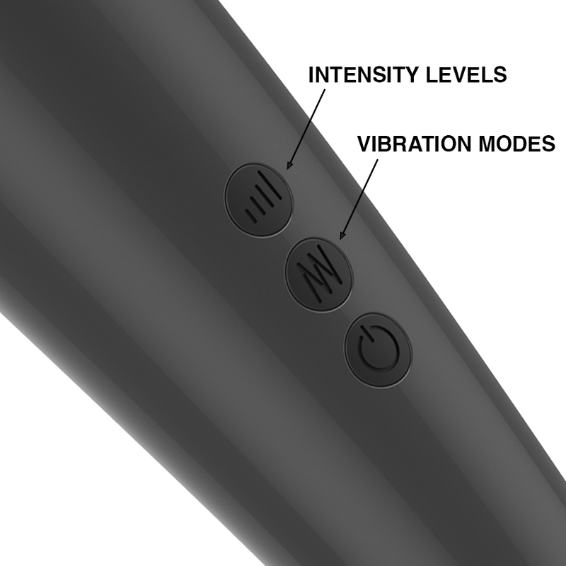 Naomi wand - Masseur wand - 20 vitesses de vibration - Noir