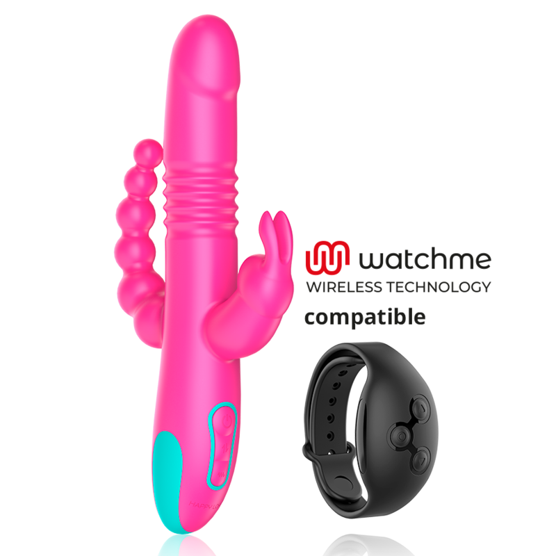 Happy loky - donald triple stimulation : anal, g-spot & clitoral watchme technologie sans fil compatible