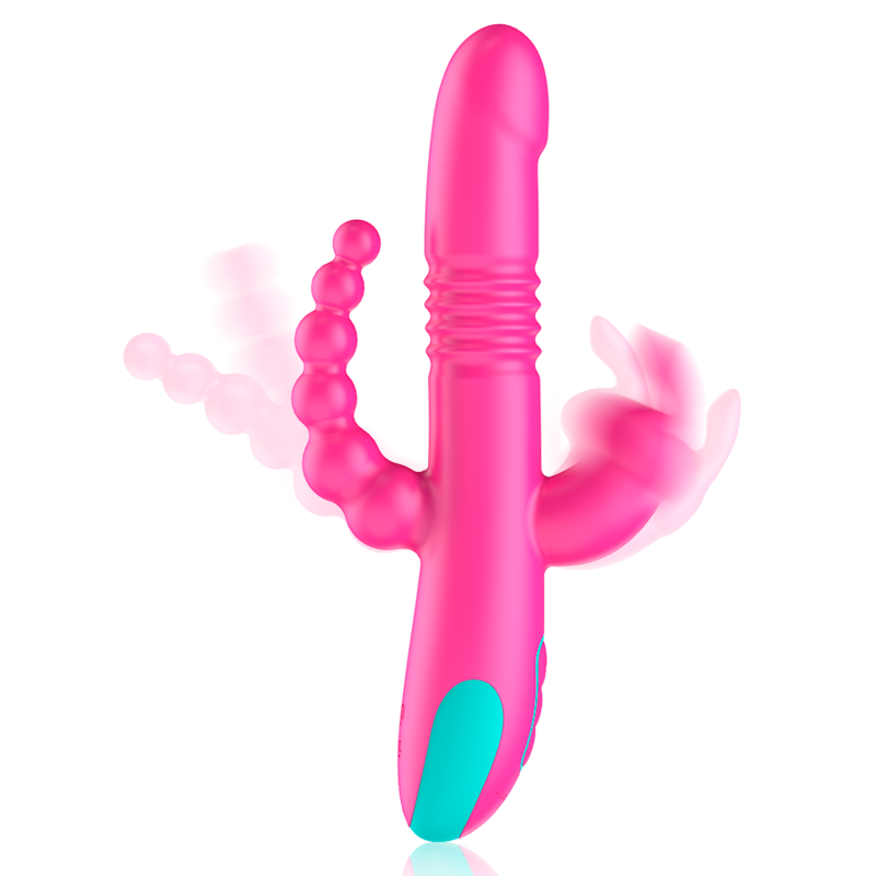 Happy loky - donald triple stimulation : anal, g-spot & clitoral watchme technologie sans fil compatible