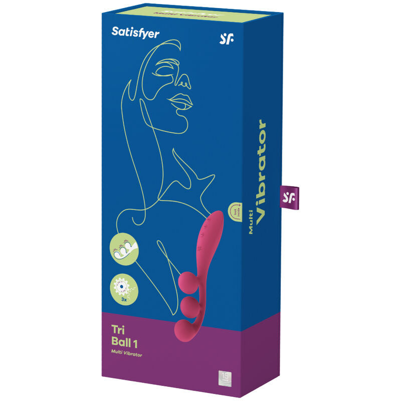 Satisfyer - Multi-Vibromasseur Tri Ball 1 - Rouge