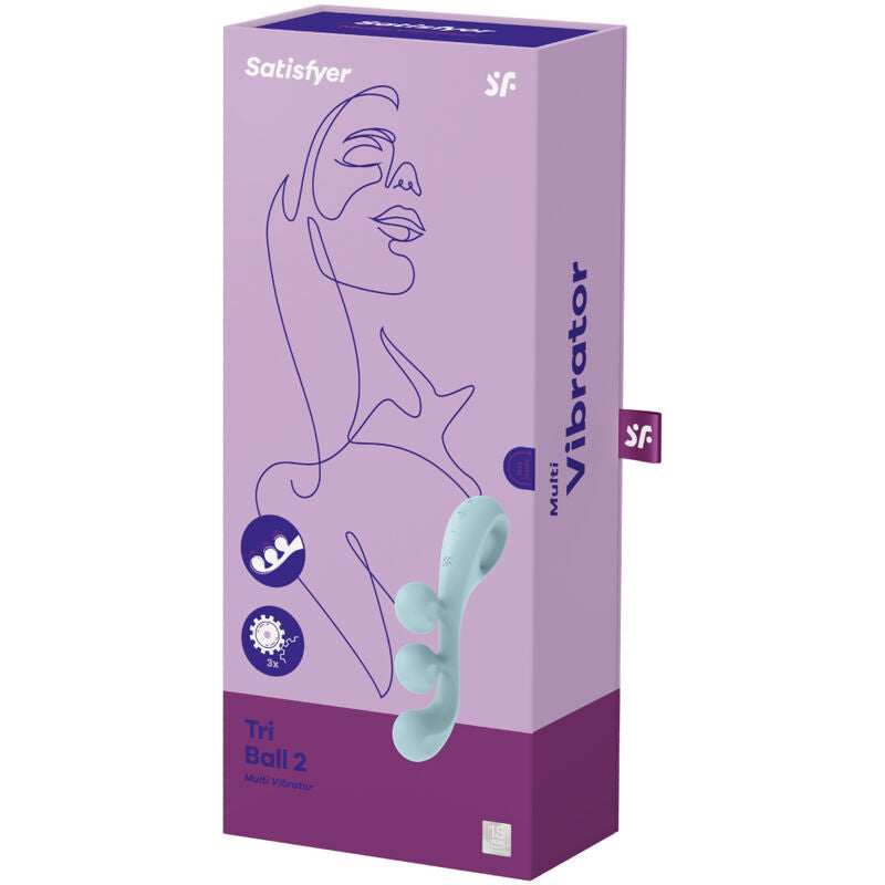 Satisfyer - Multi-Vibromasseur Tri Ball 2 - Bleu