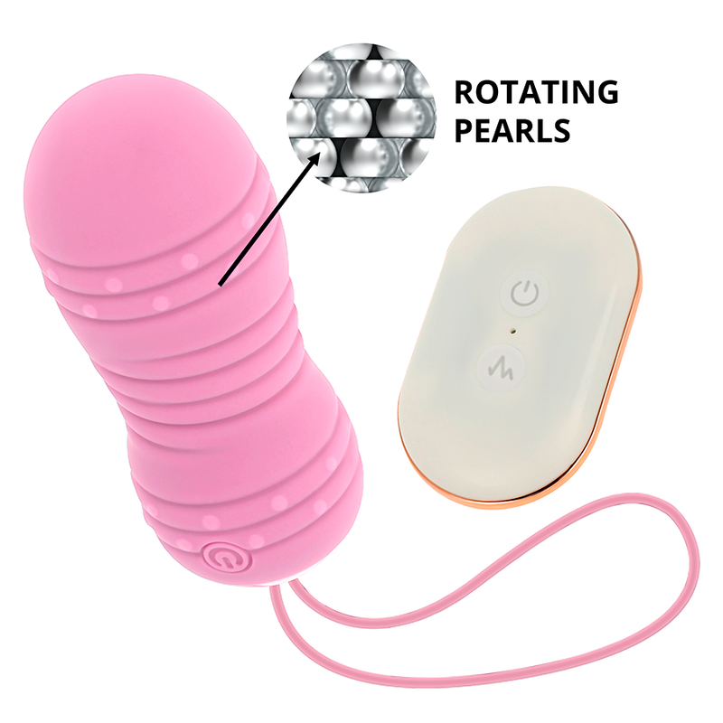 OHMAMA - TÉLÉCOMMANDE UF 7 MODES ROTATION ROSE