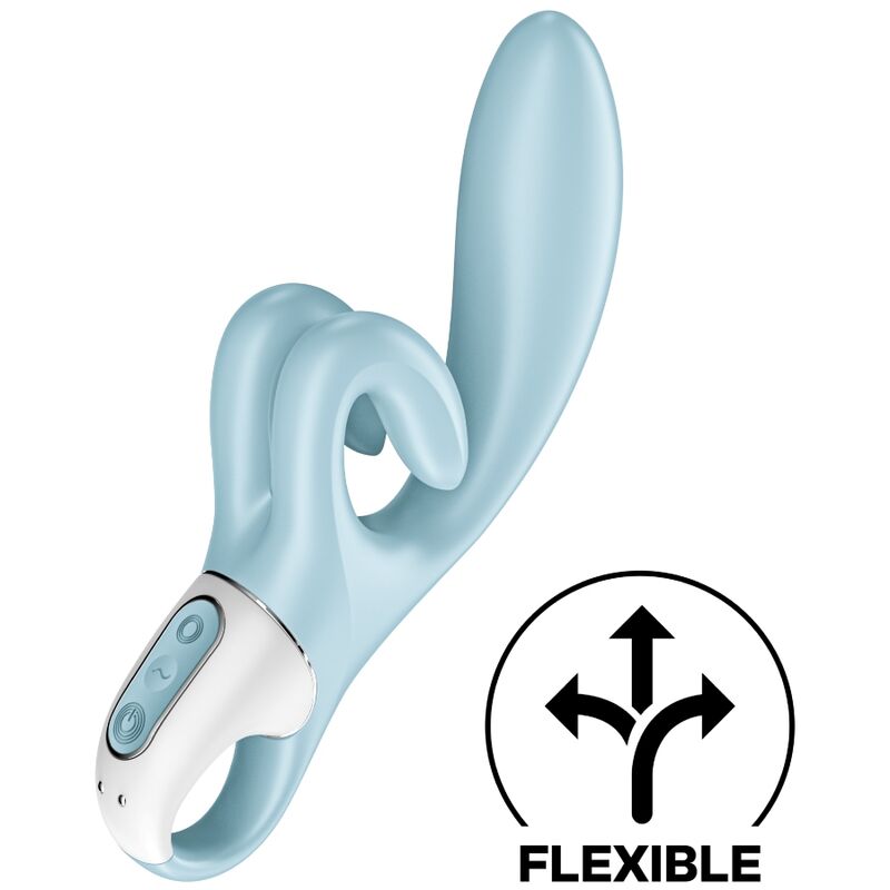 Satisfyer - Vibromasseur Rabbit Flexible Touch Me - Bleu