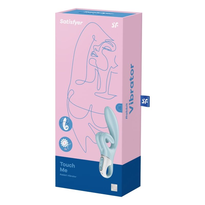 Satisfyer - Vibromasseur Rabbit Flexible Touch Me - Bleu