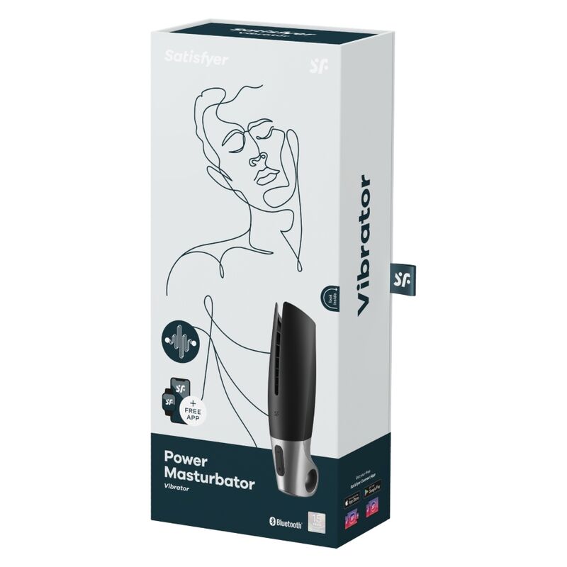 Satisfyer - Masturbateur Homme Connecté Power Masturbator - Noir