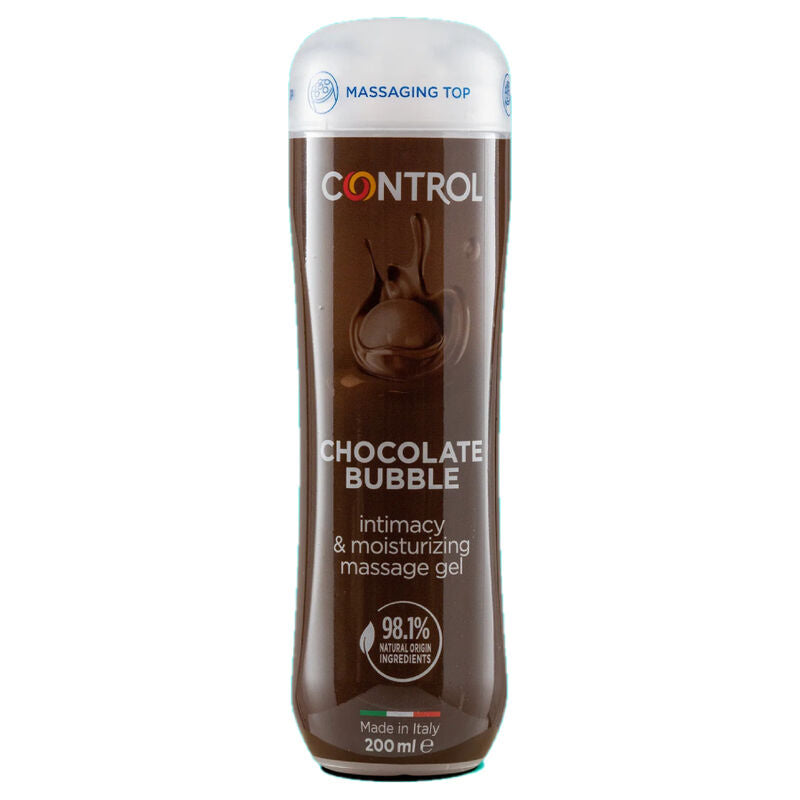 Control – Gel 3 en 1 Massage, Lubrifiant & Hydratant Chocolat – 200 ml