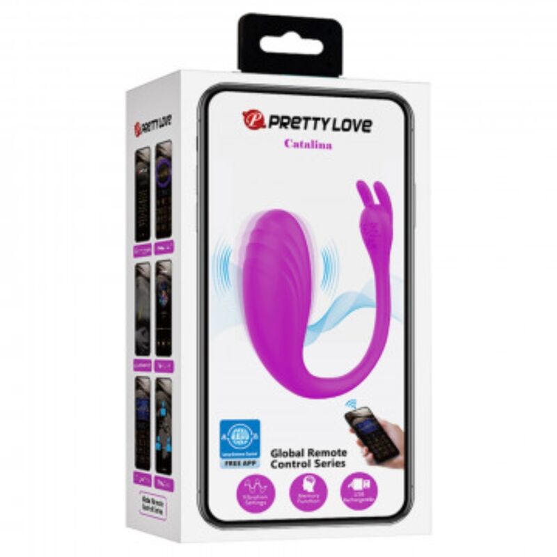 Pretty Love – Stimulateur connecté Catalina pour couple – Lilas