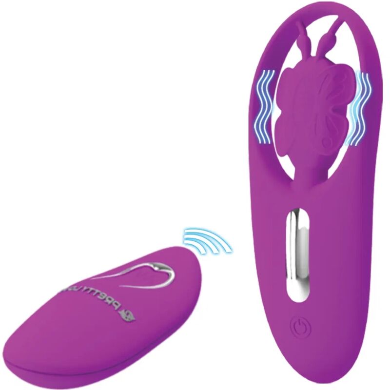 Pretty Love Culotte vibrante avec Télécommande Dancing Butterfly Violet