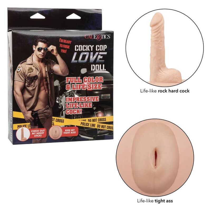 Calexotics - Poupée Gonflable Masculine Cocky Cop Love Doll