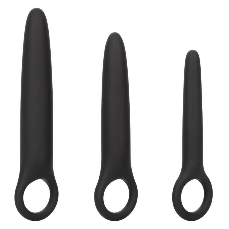 Calexotics – Dilatateurs Vaginales en Silicone Médical Noir - Lot de 3