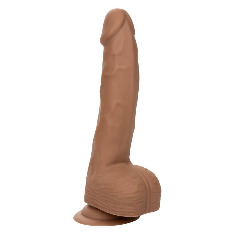 CalExotics - Gode Réaliste Courbé en Silicone Marron - 20,32 cm