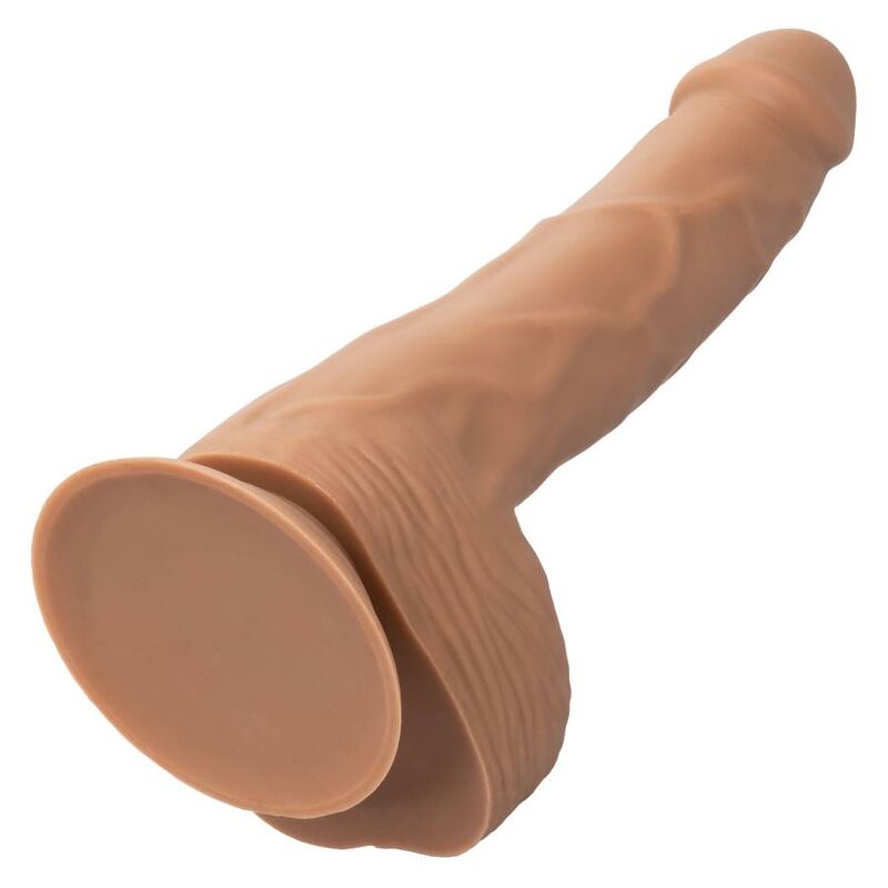 CalExotics - Gode Réaliste Courbé en Silicone Marron - 20,32 cm