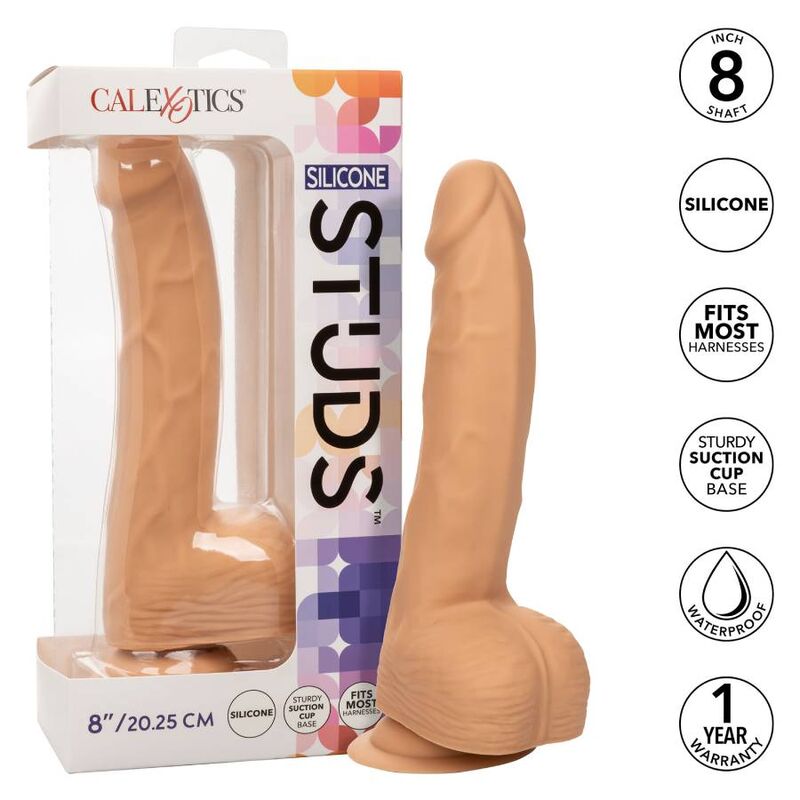 CalExotics - Gode Réaliste Courbé en Silicone - 20,32 cm