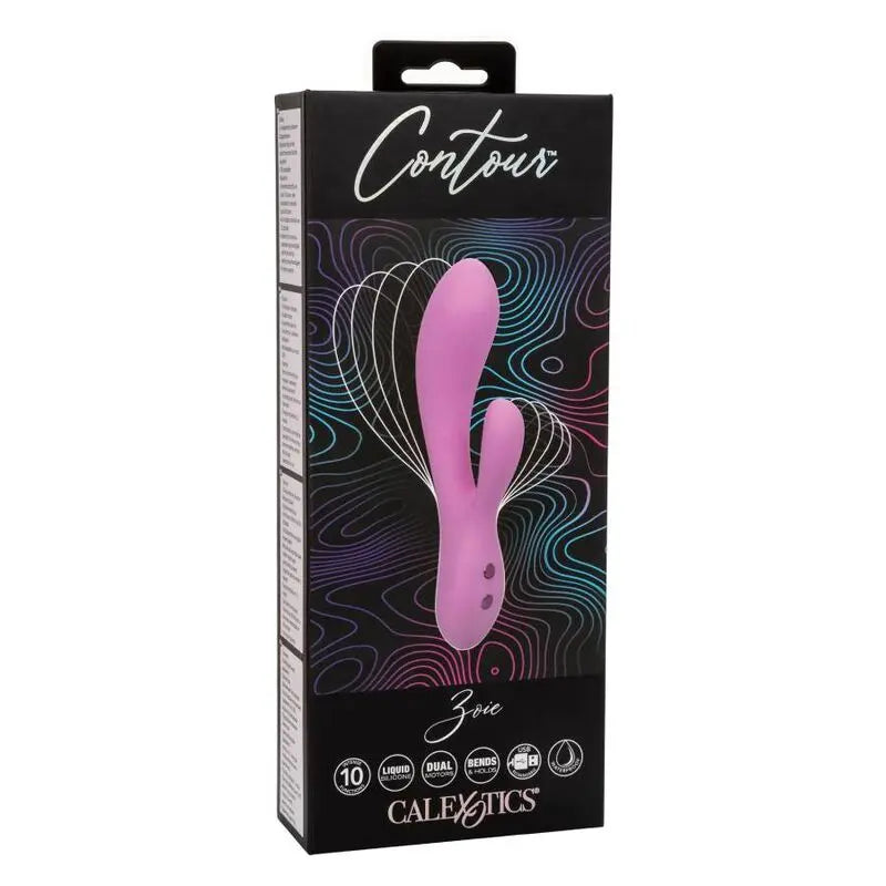 Vibromasseur Rabbit Contour Zoie Rose - CalExotics