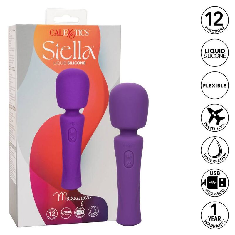 Calexotics - Mini masseur wand Stella - 12 vitesses - Violet