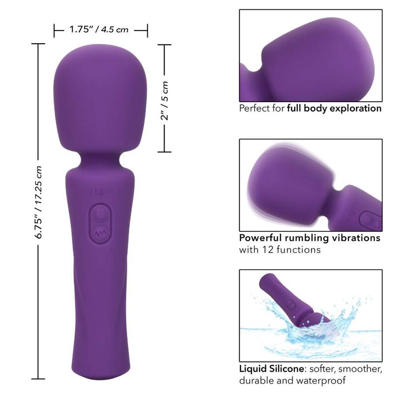Calexotics - Mini masseur wand Stella - 12 vitesses - Violet