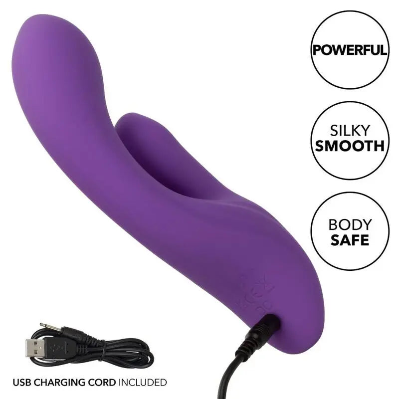 Vibromasseur Double Stimulation Stella Dual Pleaser Violet - CalExotics
