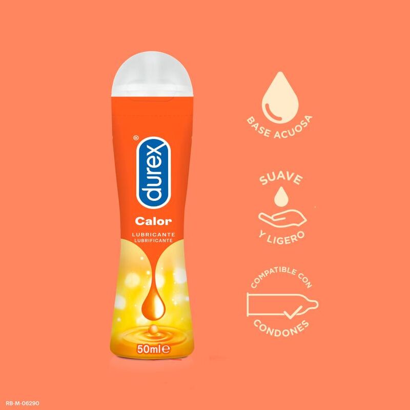 Durex - Lubrifiant Intime Effet Chauffant Play Calor - 50 ml