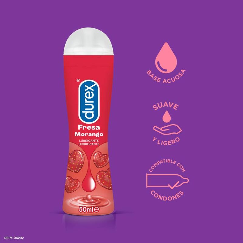 Durex - Gel Lubrifiant Saveur Fraise - 50 ml