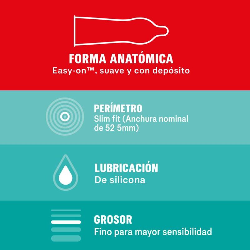 Durex - sensitivo slim fit 10 unités