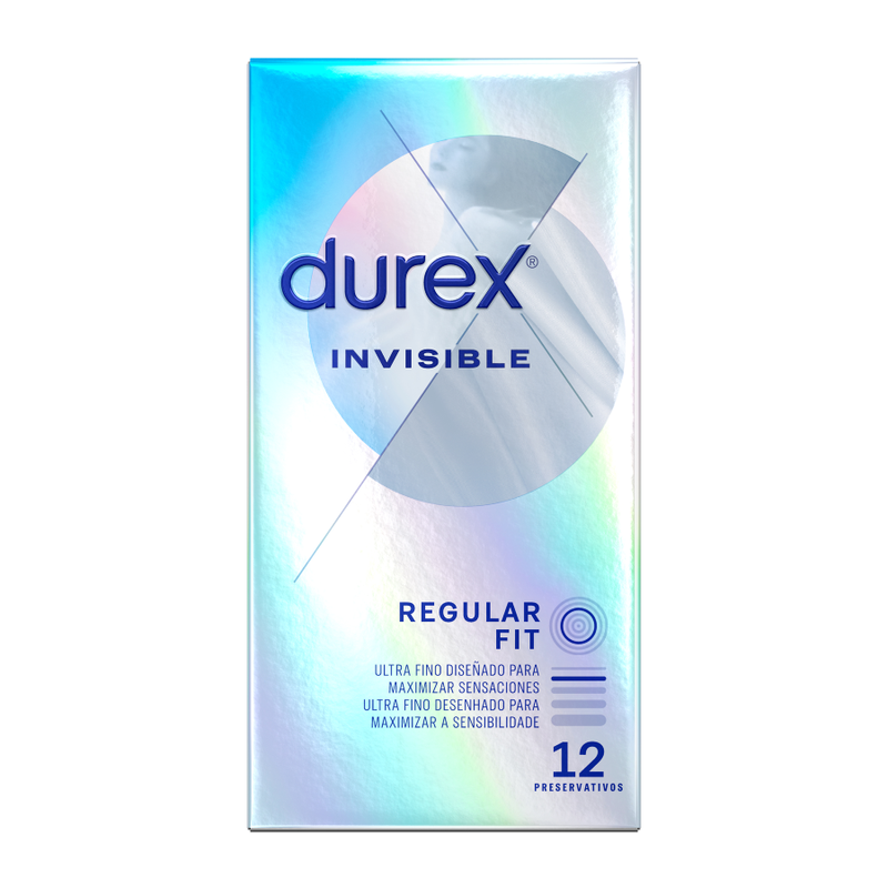 Durex - invisible extra mince 12 unités