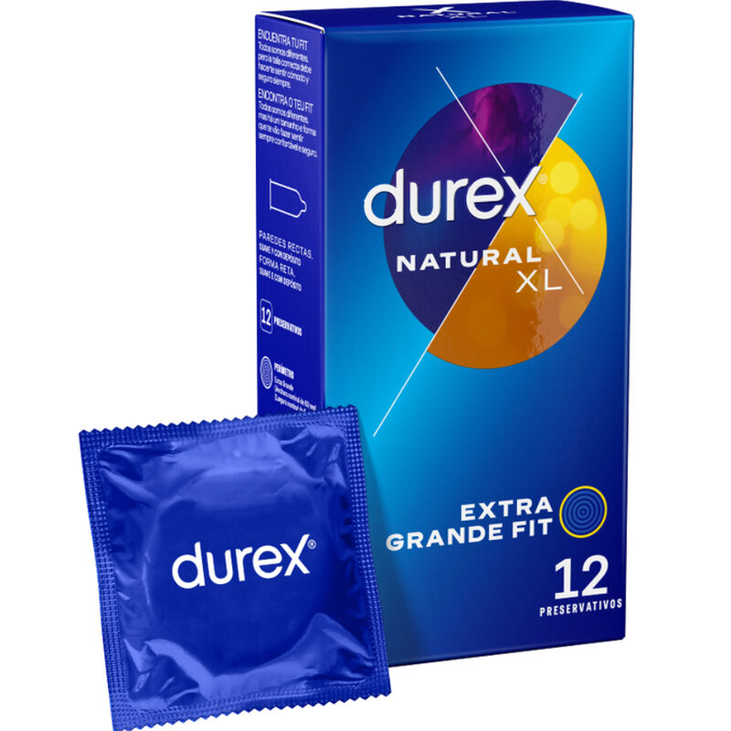 Durex - Boite 12 préservatifs Naturel XL