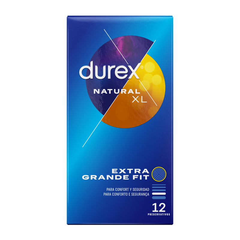 Durex - Boite 12 préservatifs Naturel XL