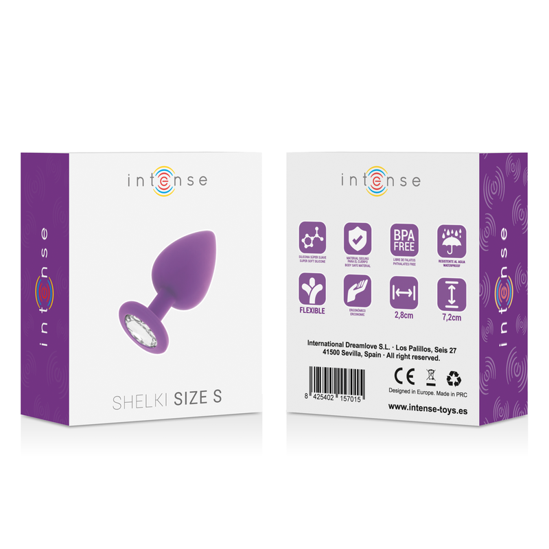 Intense - Plug avec strass - Violet