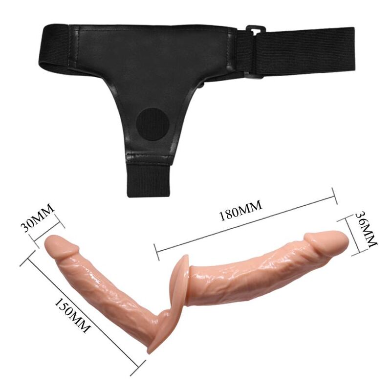 Baile - Gode Ceinture Double Gode 18 cm et 15 cm