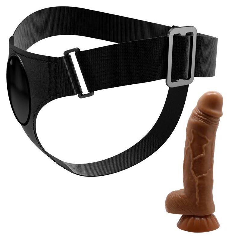 Pretty Love - Gode Ceinture avec Gode Ventouse Marron / 20 cm
