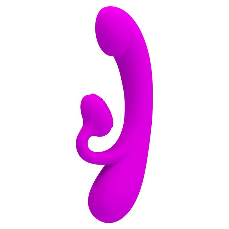 Pretty Love – Vibromasseur Rabbit en Silicone avec Zone Texturée Violet