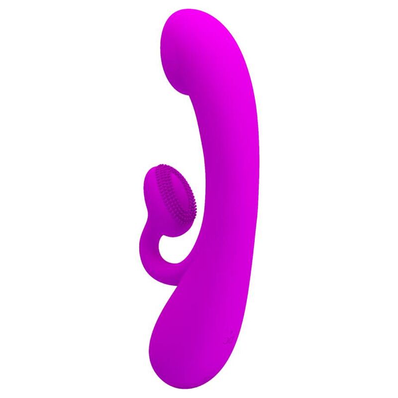 Pretty Love – Vibromasseur Rabbit en Silicone avec Zone Texturée Violet