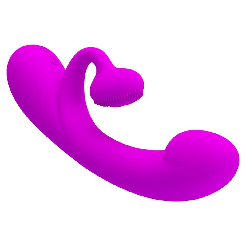Pretty Love – Vibromasseur Rabbit en Silicone avec Zone Texturée Violet