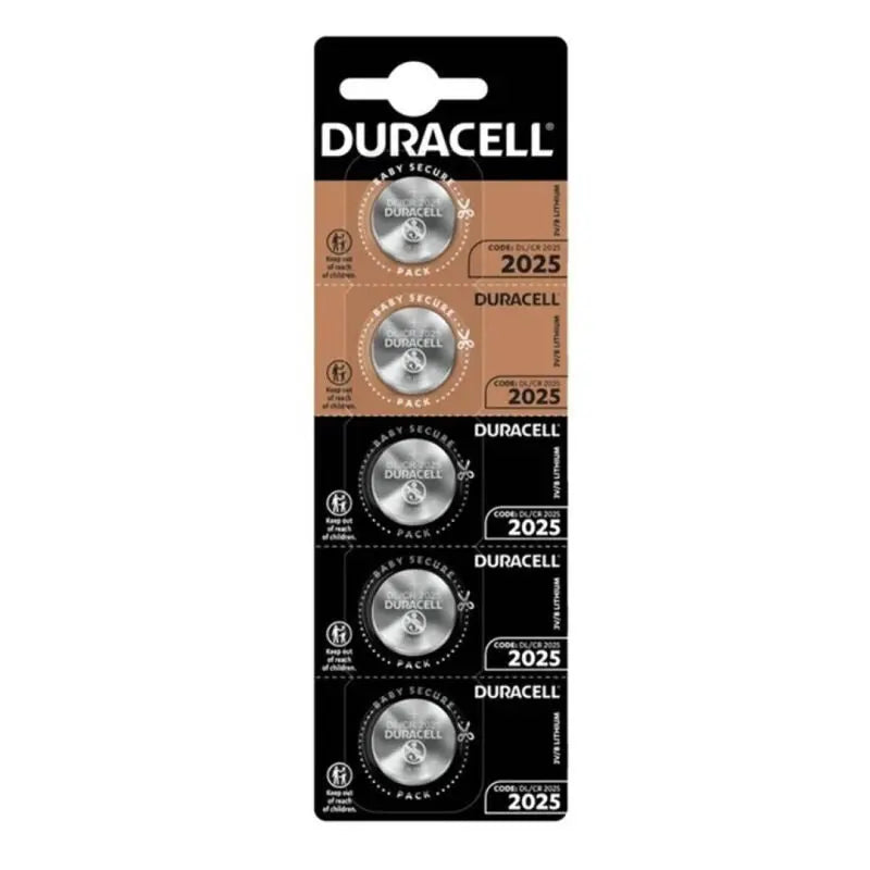 Pile Bouton Lithium CR2025 3V Pack de 5 - Duracell - DURACELL