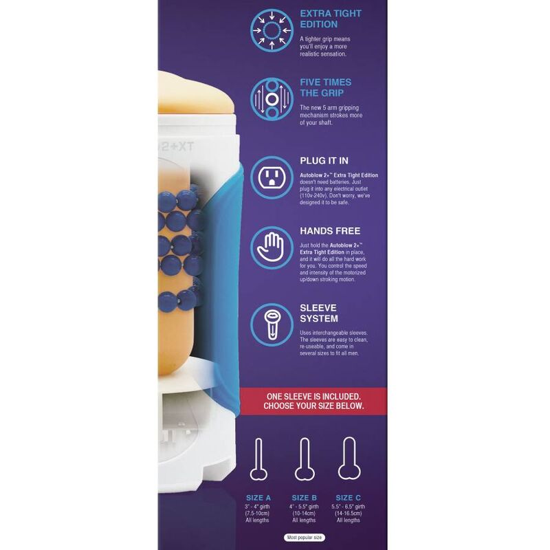 Autoblow - Masturbateur Automatique Autoblow 2+ XT - Taille C