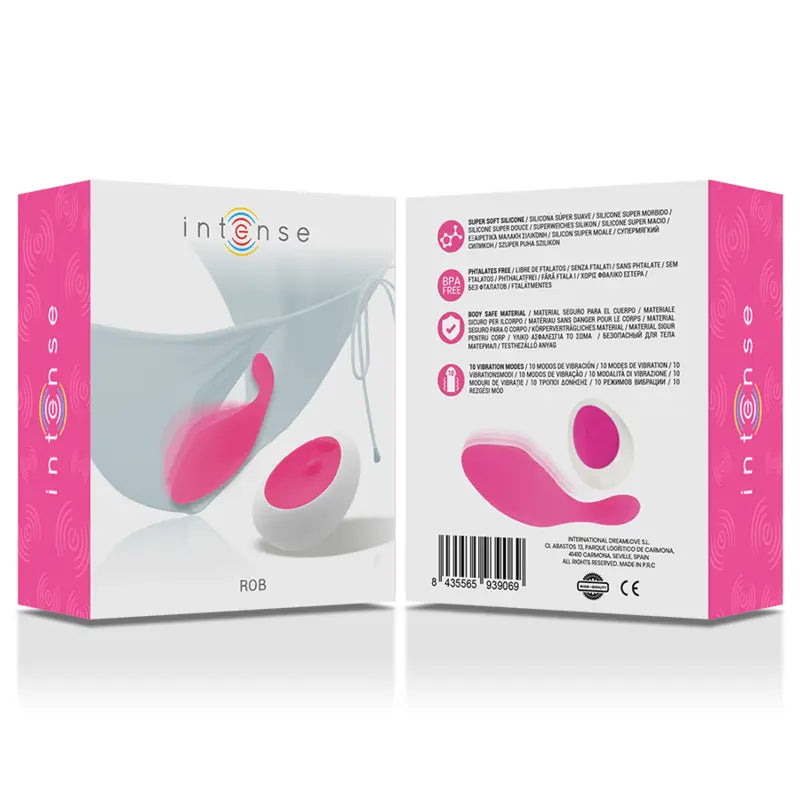 Vibro Culotte Intense Panty Télécommandé Rose - Rob