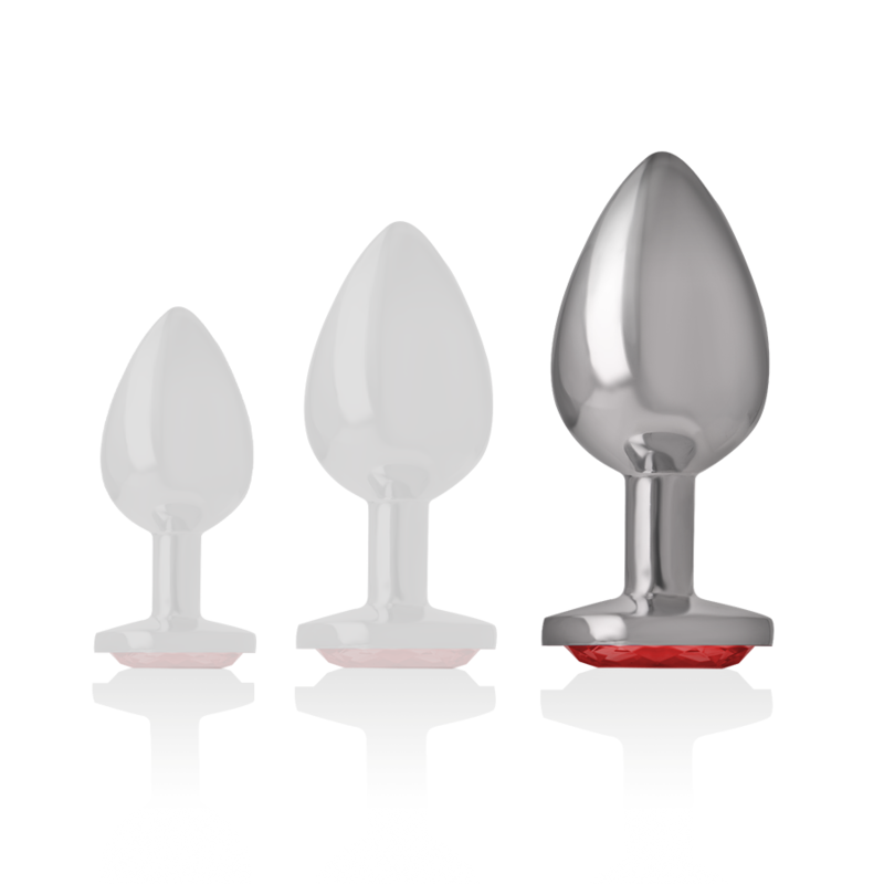 Intense – Bijou anal avec crystal Rouge – Taille L
