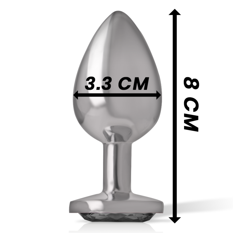 Intense – Bijou anal avec Verre Noir – Taille M