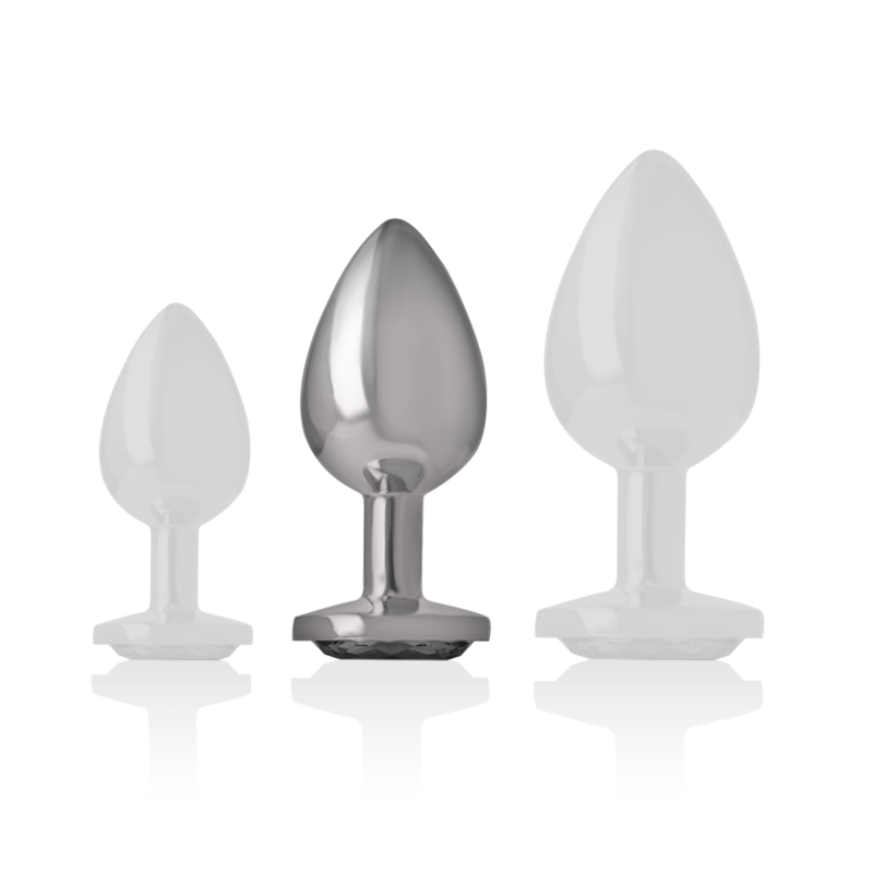 Intense – Bijou anal avec Verre Noir – Taille M