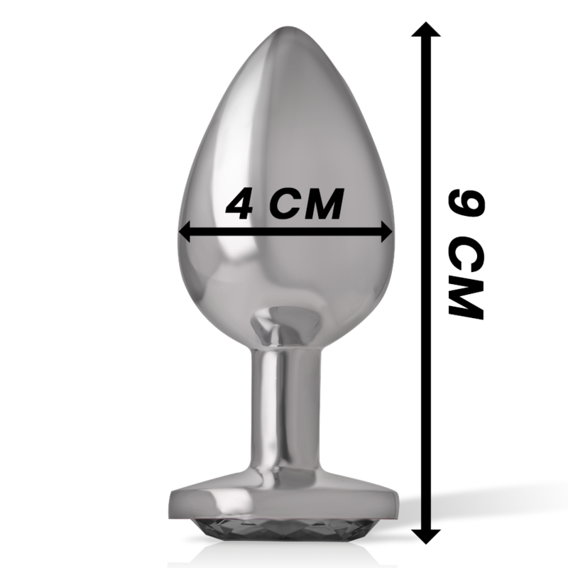 Intense – Bijou anal avec Verre Noir – Taille L