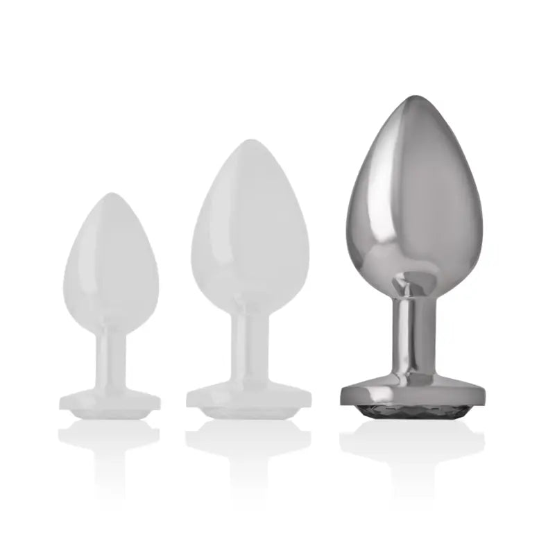 Plug Anal Bijou Intense Verre Noir Taille L - Intense